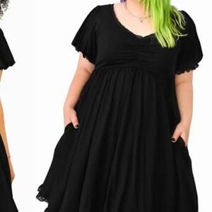 NWOT Foxblood Gina Babydoll Dress- 4X